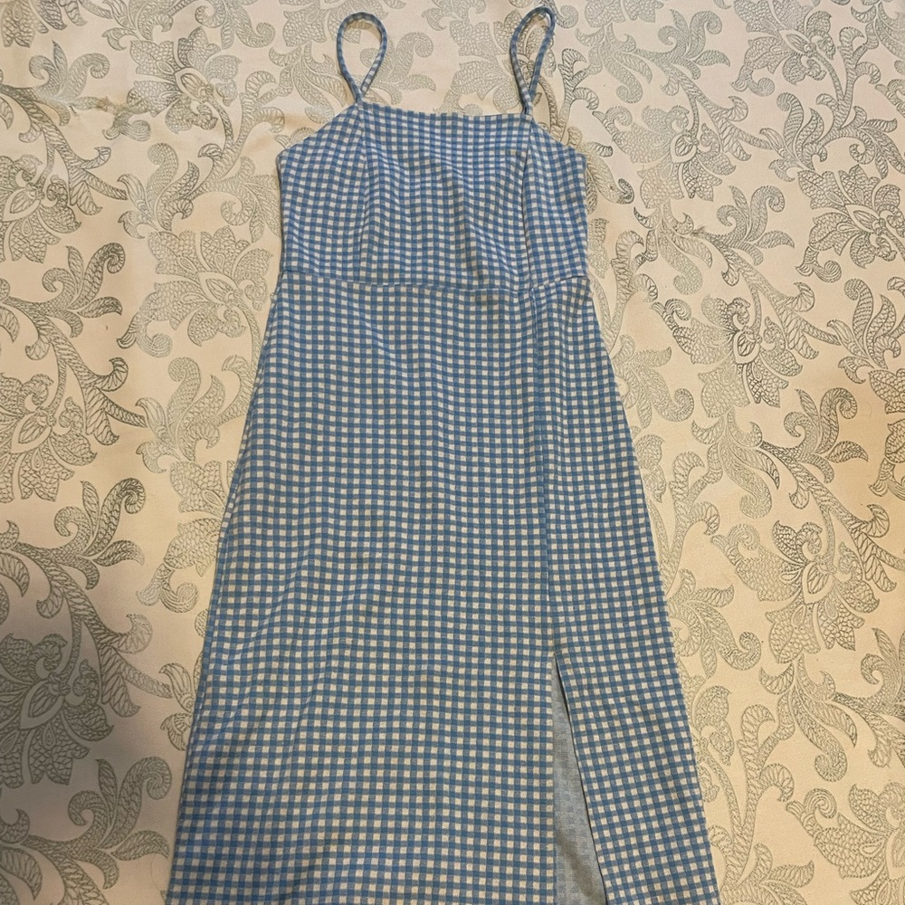 Zara design,light blue squares and white squares, size Small